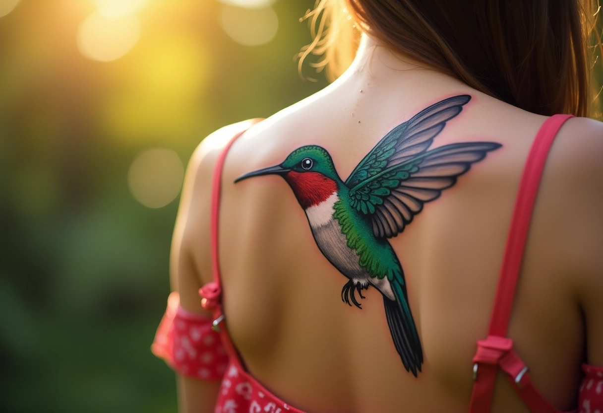 tatouage colibri